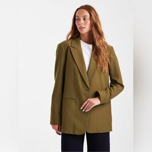 ASOS DESIGN Khaki Tailored Relaxed Blazer XS NWT